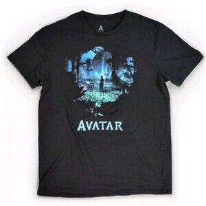 Avatar Movie Promo James Cameron Men's Large Promotion IMAX 3D T Shirt Black